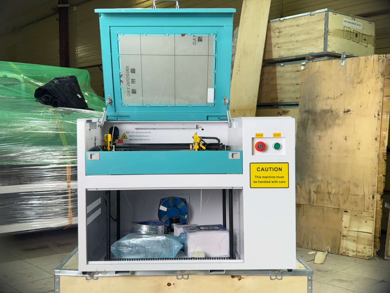 Лазерный станок CO2 с ЧПУ | 400x400 | 50 Вт | Ruida фото 2