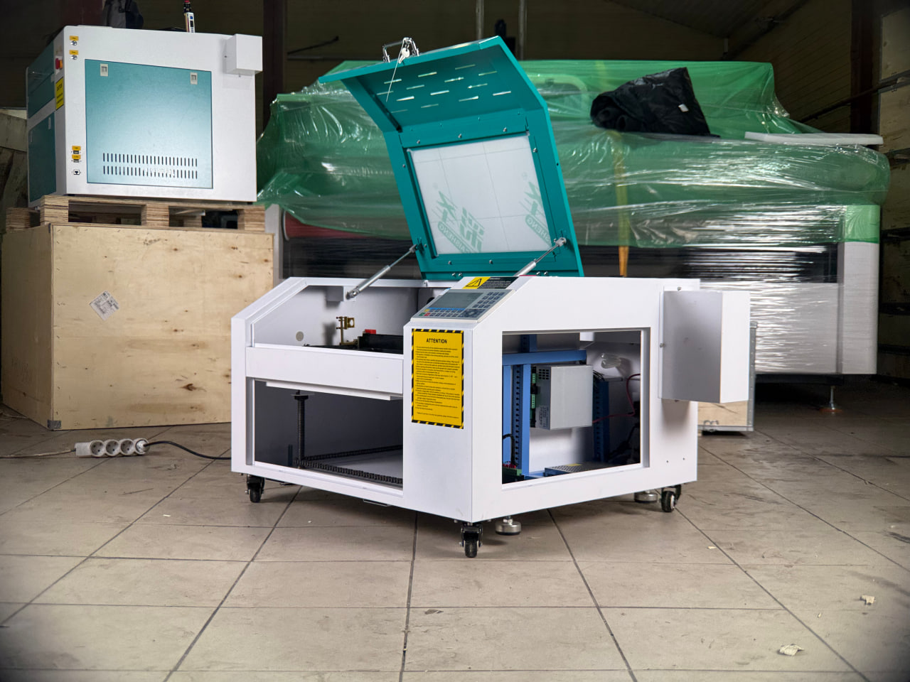 Лазерный станок CO2 с ЧПУ | 400x400 | 50 Вт | Ruida фото 2